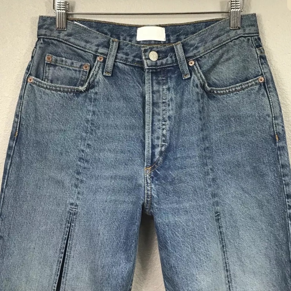 Boyish Quincy High Waist Straight Crop Split Jeans - Picture 7 of 7